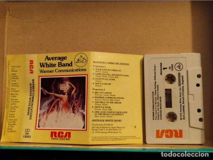 Casetes antiguos: AVERAGE WHITE BAND WARMER COMMUNICATIONS RCA 1978 ED INGLESA - Foto 1