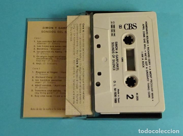 Casetes antiguos: SIMON Y GARFUNKEL. LOS SONIDOS DEL SILENCIO (CASSETTE CBS ESPA&Ntilde;A) - Foto 2