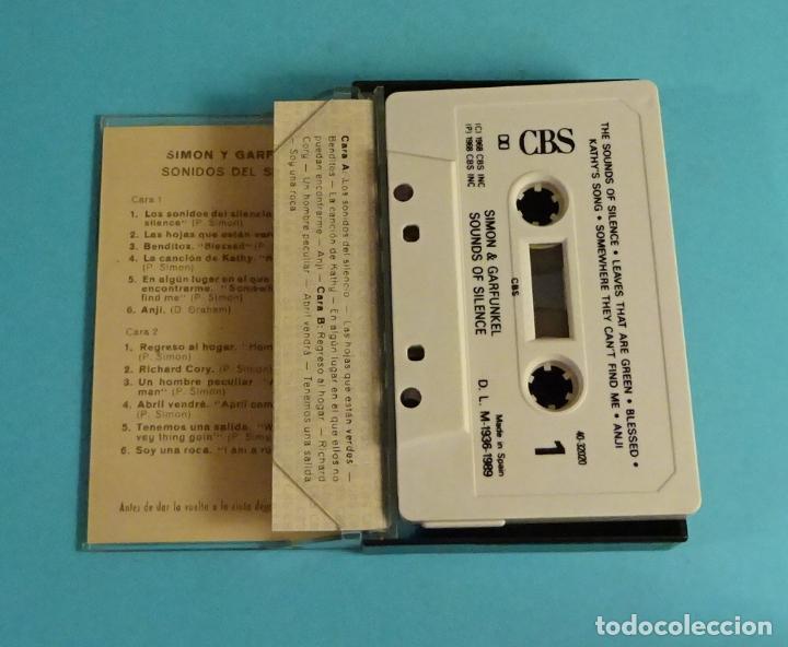 Casetes antiguos: SIMON Y GARFUNKEL. LOS SONIDOS DEL SILENCIO (CASSETTE CBS ESPA&Ntilde;A) - Foto 3