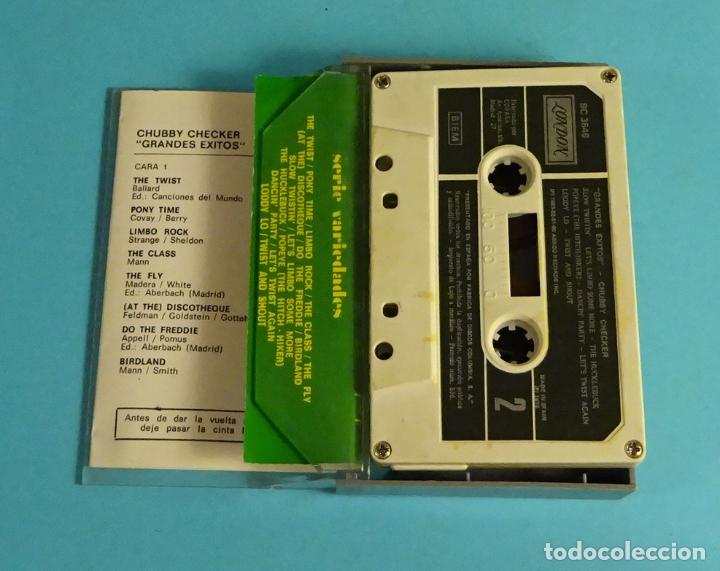 Casetes antiguos: CHUBBY CHECKER. GRANDES EXITOS. LONDON 1976 - Foto 2