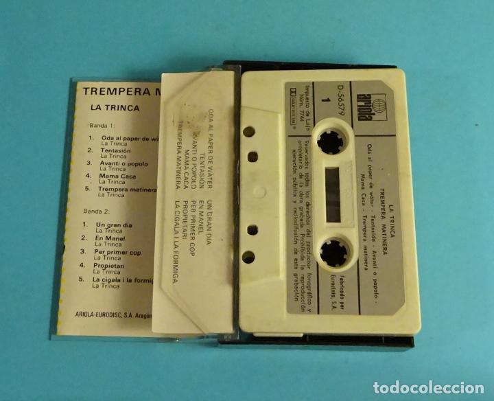 Casetes antiguos: LA TRINCA. TREMPERA MATINERA. ARIOLA 1977 - Foto 2