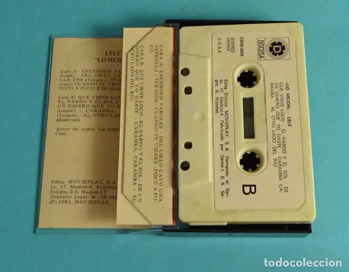 Casetes antiguos: LELE. LO MEJOR. DISCOSA 1981 - Foto 2