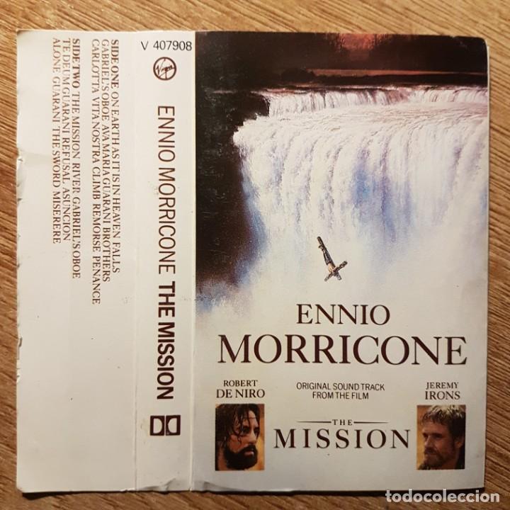 Casetes antiguos: CASETE DE LA MISSI&Oacute;N. ENNIO MORRICONE - Foto 1