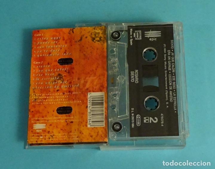 Casetes antiguos: ROSARIO. SIENTO. 1994 EPIC - Foto 3