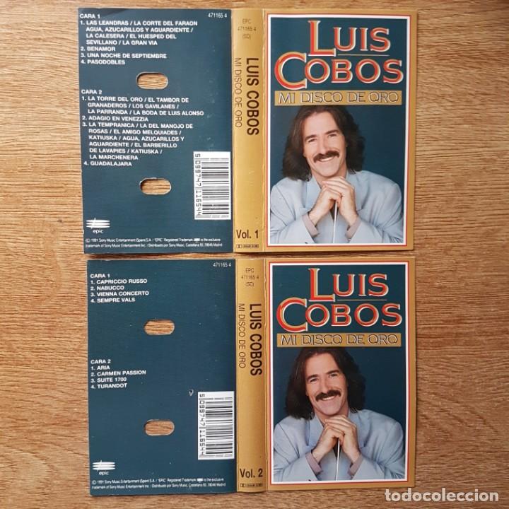Casetes antiguos: 2 CASETES DE LUIS COBOS. MI DISCO DE ORO - Foto 1