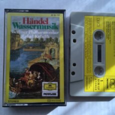 Cassette antiche: HANDEL WASSERMUSIK BERLINER PHILHARMONIKER KABELIK DEUTSCH GRAMOPHON CINTA CASETE CASSETTE KREATEN