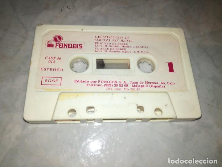 Casetes antiguos: LAS SEVILLANAS DE CERVEZA SAN MIGUEL-LOS ROMEROS DE LA PUEBLA-SOLO CASETE