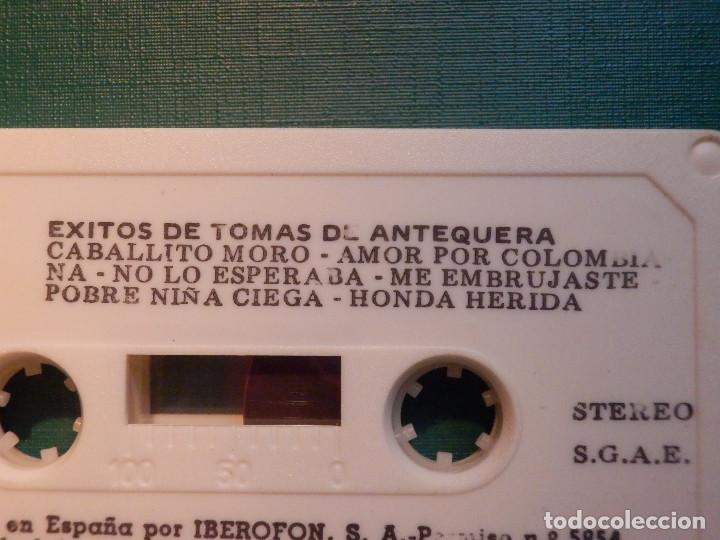 Casetes antiguos: Cinta en Cassette - Tom&aacute;s de Antequera - &Eacute;xitos de - Acropol 1971 - Foto 3