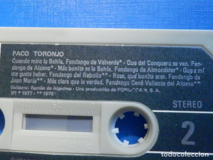 Casetes antiguos: Cinta Cassette - Paco Toronjo - Smash 1979 - Foto 3