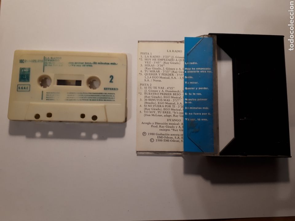 Casetes antiguos: DYANGO. LA RADIO. CINTA DE CASSETTE USADA - Foto 3