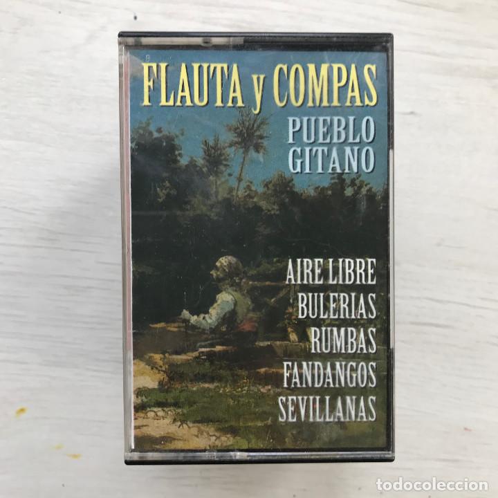 Casetes antiguos: FLAUTA Y COMP&Aacute;S - PUEBLO GITANO - CASSETTE MUSIVOZ 1995 - Foto 1