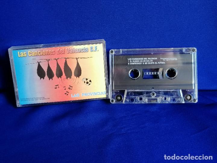 Casetes antiguos: LAS CANCIONES DEL VALENCIA C.F. - Foto 1