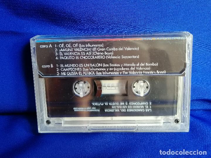 Casetes antiguos: LAS CANCIONES DEL VALENCIA C.F. - Foto 4