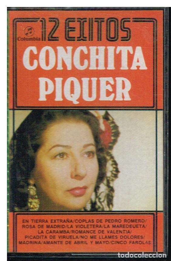 Casetes antiguos: CONCHITA PIQUER - 12 &Eacute;XITOS - CASETE 1983 - Foto 1