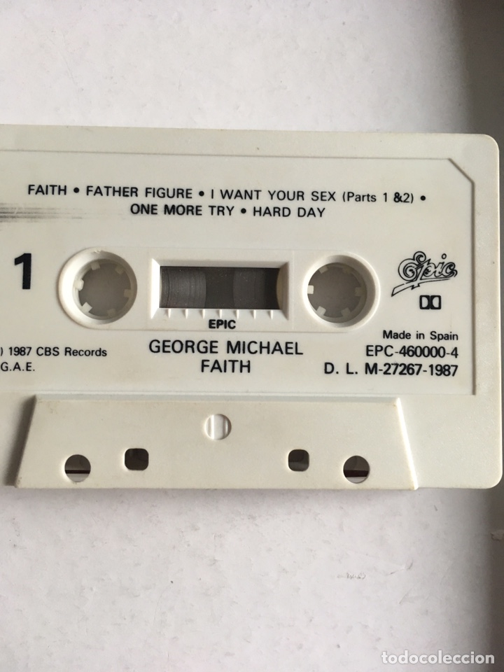 Casetes antiguos: FAITH -GEORGE MICHAEL 1987 - Foto 2