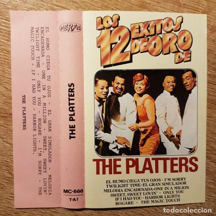 Casetes antiguos: CASETE THE PLATTERS LOS 12 &Eacute;XITOS DE ORO - Foto 1