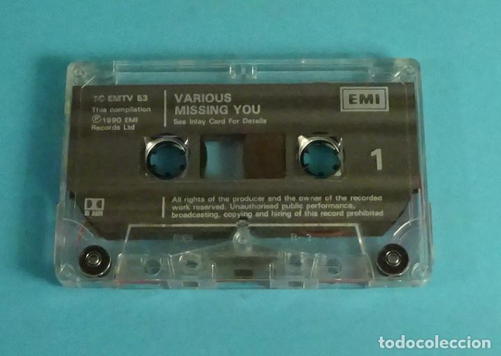 Casetes antiguos: VARIOUS. MISSING YOU. 1990. SOLO CASETE - Foto 1