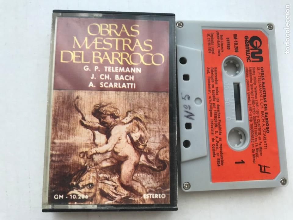 Casetes antiguos: OBRAS MAESTRAS DEL BARROCO 1974 TELEMANN SCARLATTI - CINTA CASETE CASSETTE KREATEN