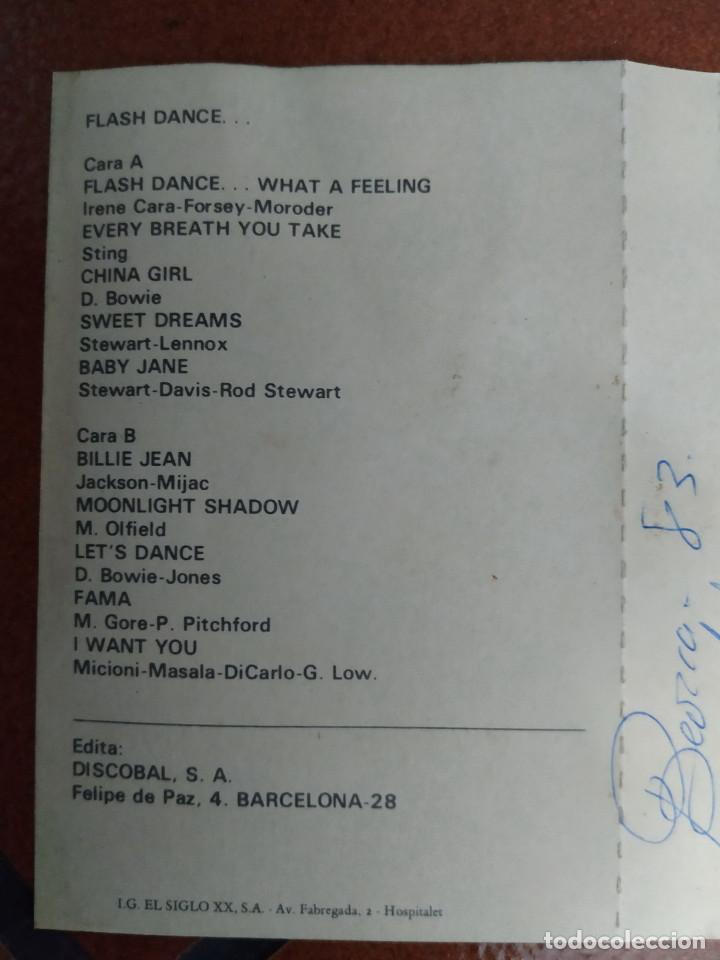 Casetes antiguos: FLASHDANCE. Versi&oacute;n del tema principal del film. Discobal. A&ntilde;o 1983. - Foto 2