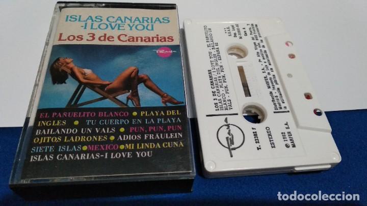 Cassetes antigas: CASETES CINTAS ( LOS 3 DE CANARIAS - ISLA CANARIAS I LOVE YOU ) 1982 MARFER - TRAMA