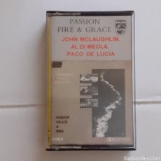 Casetes antiguos: CASETE. PASSION FIRE AND GRACE. ESPAÑA 1973. JOHN MCLAUGHLIN, AL DI MEOLA, PACO DE LUCIA.