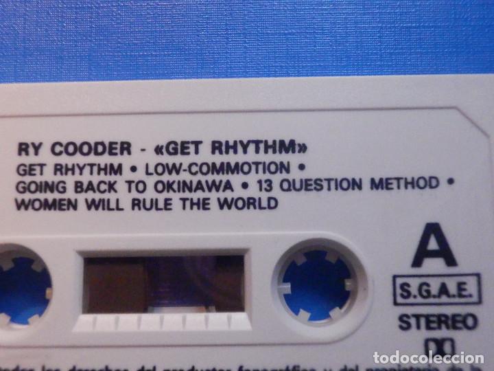 Casetes antiguos: Cinta Cassette - Ry Cooder - Get Rhythm - WEA 1987 - Foto 2