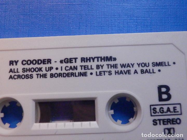 Casetes antiguos: Cinta Cassette - Ry Cooder - Get Rhythm - WEA 1987 - Foto 3