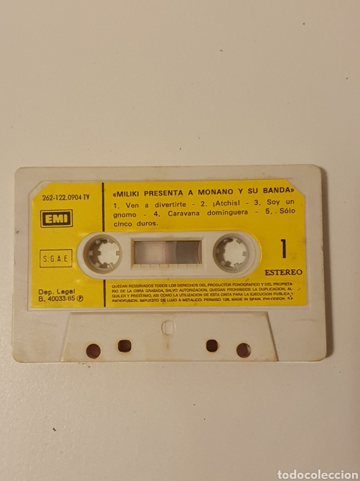 Casetes antiguos: Miliki presenta a Monano y su banda - Foto 1