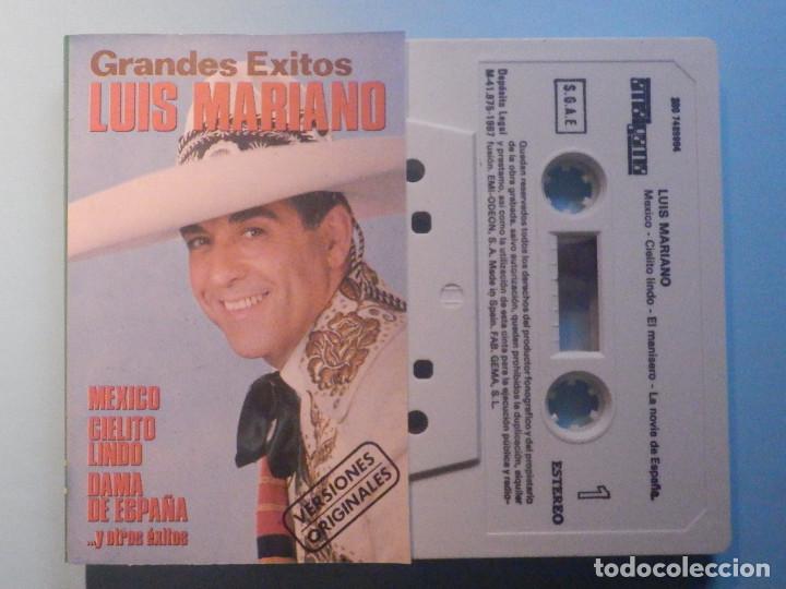 Casetes antiguos: Cinta Cassette - Luis Mariano - Grandes Exitos - Amalgama 1987 - Foto 1