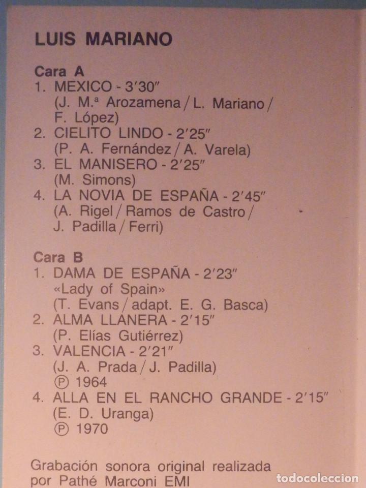Casetes antiguos: Cinta Cassette - Luis Mariano - Grandes Exitos - Amalgama 1987 - Foto 2