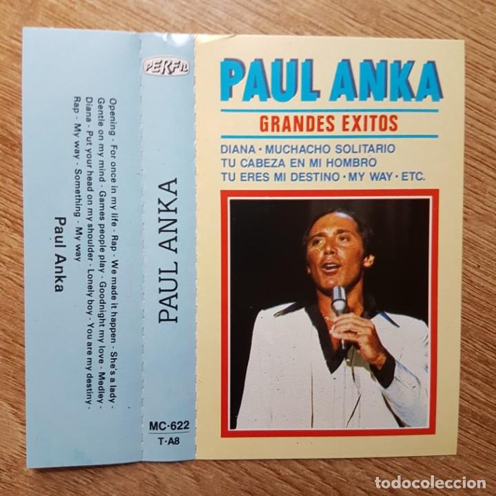 Casetes antiguos: CASETE DE PAUL ANKA. GRANDES &Eacute;XITOS - Foto 1