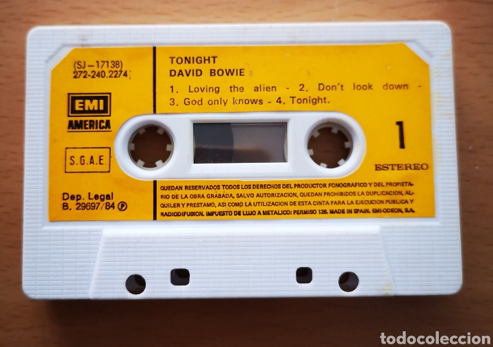 Casetes antiguos: DAVID BOWIE - TONIGHT - Foto 2