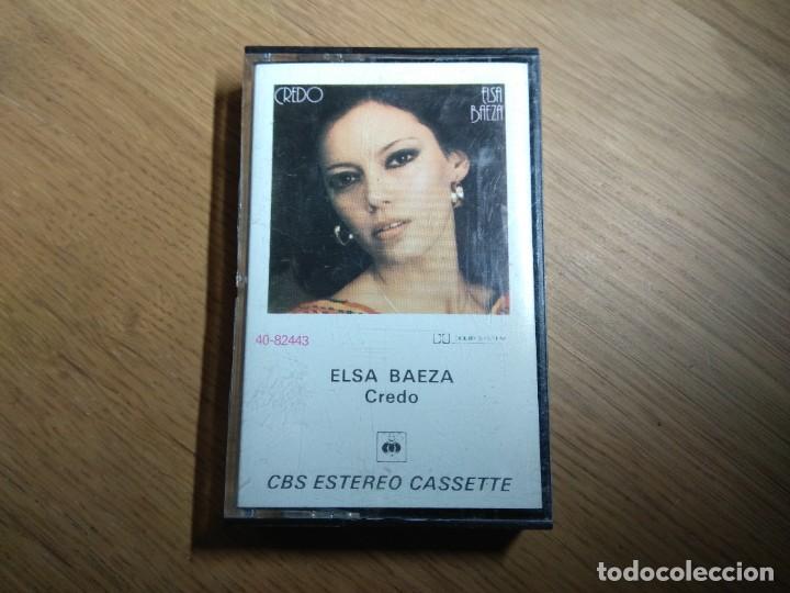 Casetes antiguos: Elsa Baeza &lrm;&ndash; Credo CASSETTE DEL A&Ntilde;O 1977 - Foto 1