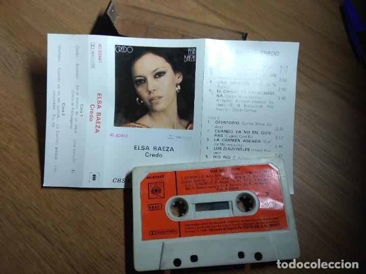 Casetes antiguos: Elsa Baeza &lrm;&ndash; Credo CASSETTE DEL A&Ntilde;O 1977 - Foto 2