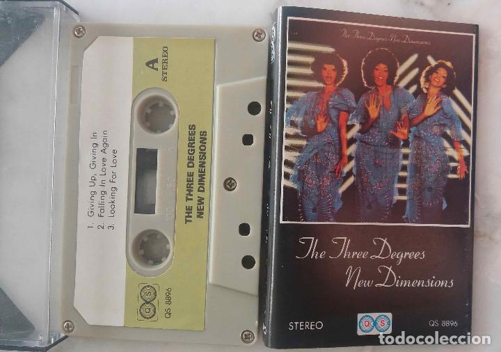 Casetes antiguos: THE THREE DEGREES. NEW DIMENSIONS. CASETE - Foto 1
