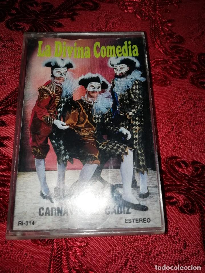 Casetes antiguos: Carnaval de C&aacute;diz casete Comparsa la divina comedia 1987 - Foto 1