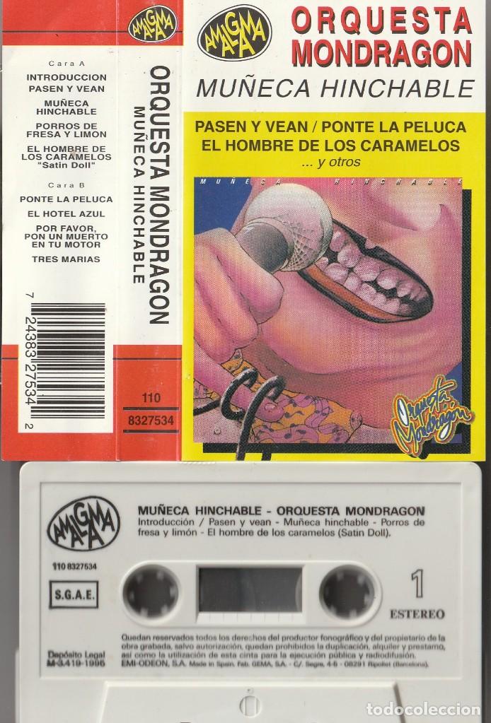 Casetes antiguos: ORQUESTA MONDRAGON - MU&Ntilde;ECA HINCHABLE (CASSETTE AMALGAMA 1996) - Foto 1