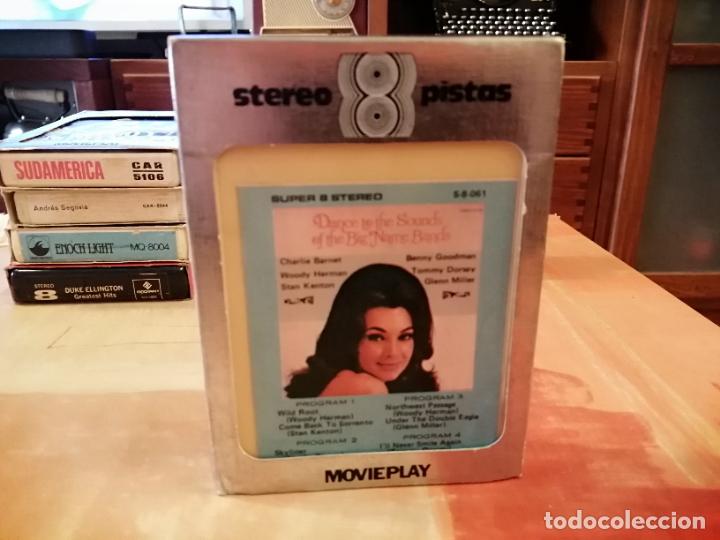 Cassette antiche: antigua casete 8 pistas dance to the sounds of the namebands con caja ver foto