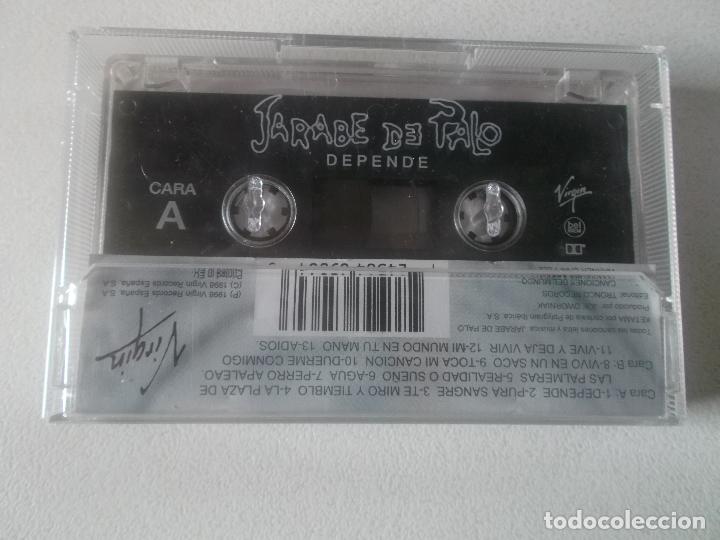 Casetes antiguos: JARABE DE PALO. DEPENDE, 1998 VIRGIN - Foto 3