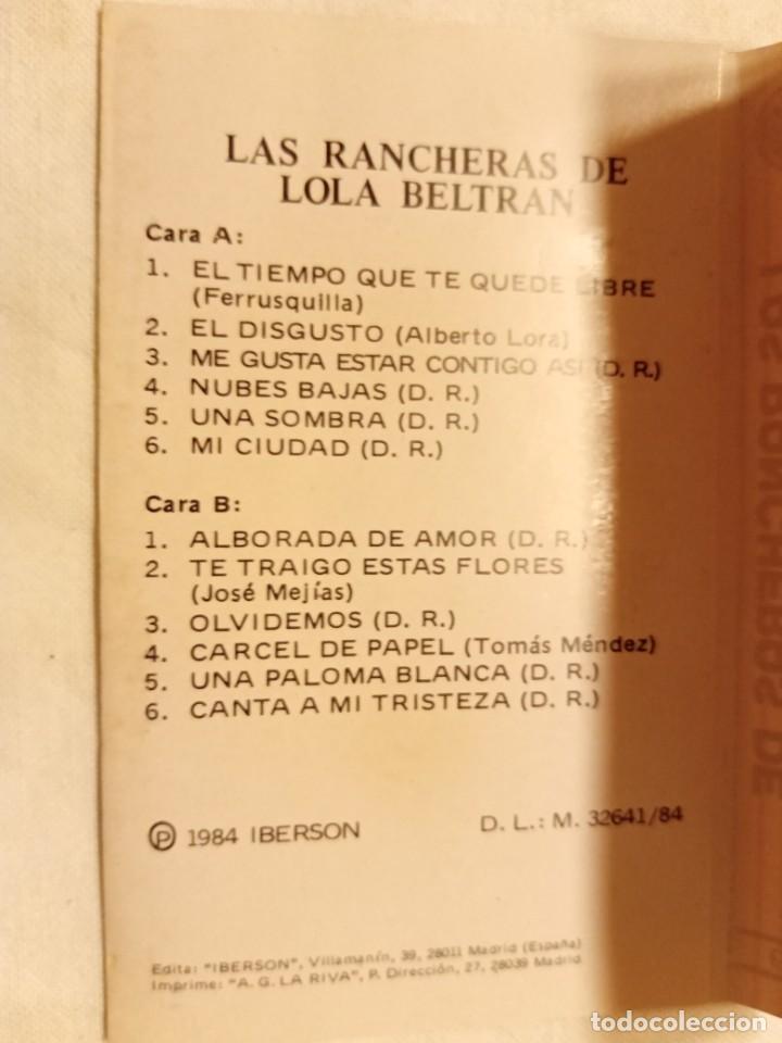 Casetes antiguos: Las rancheras de Lola Beltr&aacute;n - Foto 2