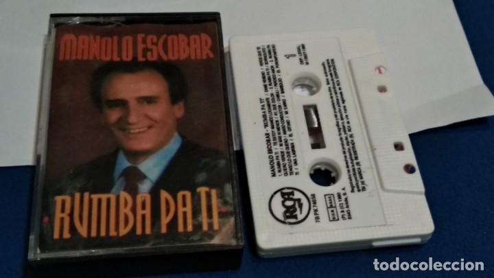 Casetes antiguos: CASETE CINTA CASSETTE ( MANOLO ESCOBAR - RUMBA PA TI ) 1990 RCA