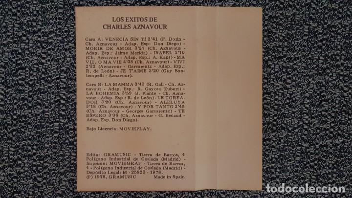 Casetes antiguos: Charles Aznavour - Exitos- A&ntilde;o 1.978 - Foto 2