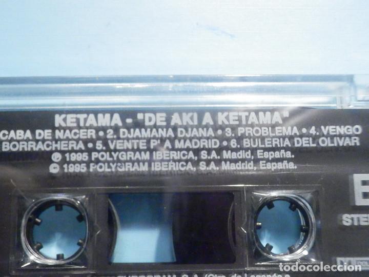 Casetes antiguos: Cinta Cassette - Ketama - De aki a - Mercury 1995 - Foto 3