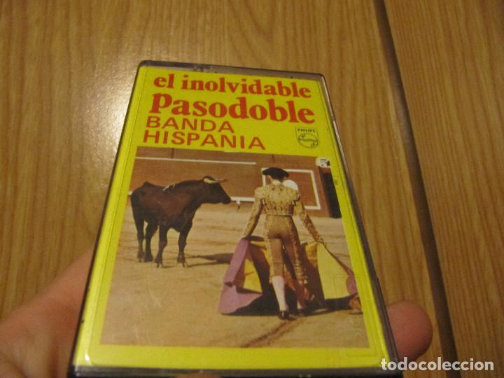Casetes antiguos: EL INOLVIDABLE PASODOBLE-BANDA HISPANIA-RARO - Foto 1