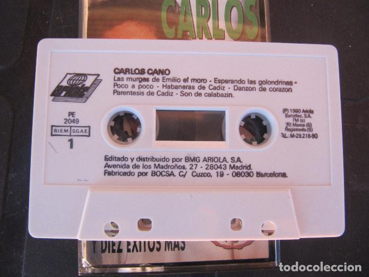 Casetes antiguos: CARLOS CANO - LAS MURGAS DE EMILIO EL MORO - Foto 2