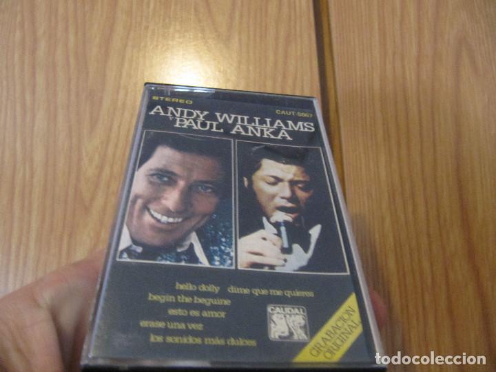 Casetes antiguos: ANDY WILLIAMS Y PAUL ANKA - Foto 1