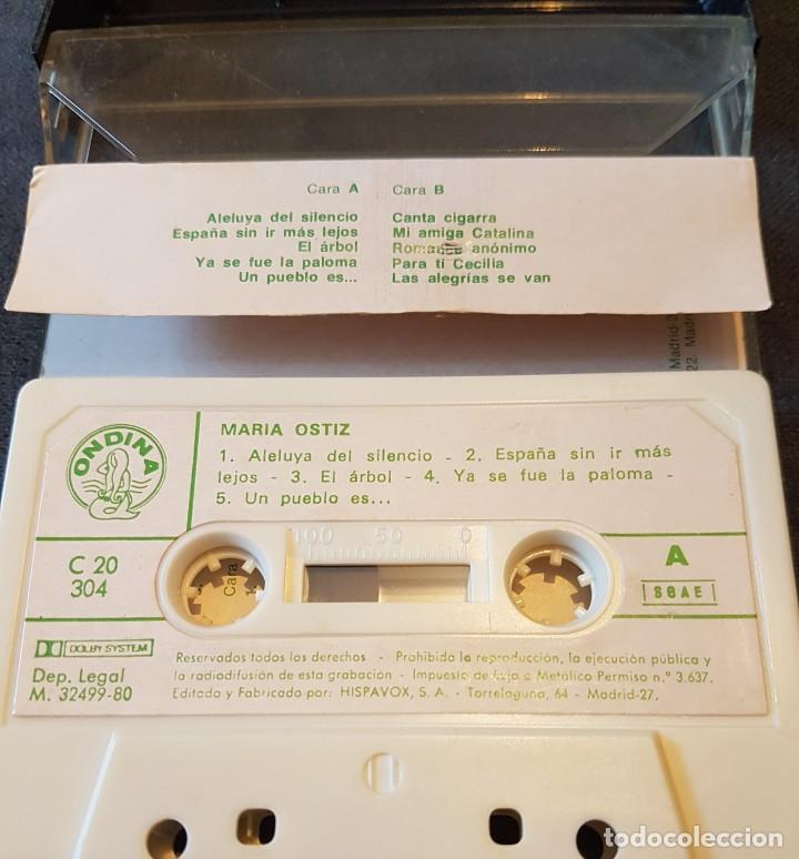 Casetes antiguos: Maria Ostiz 3 casetes versiones originales - Foto 2