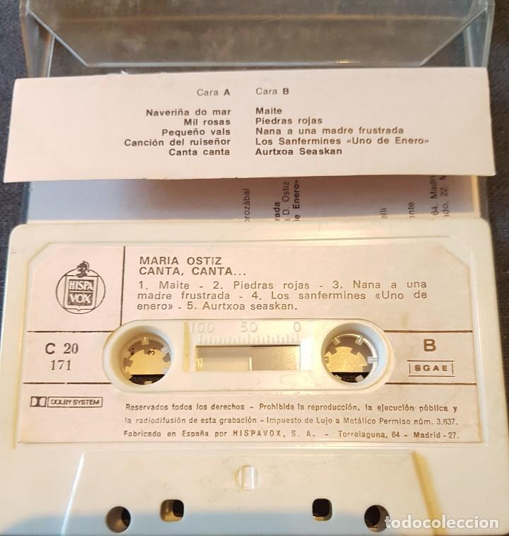 Casetes antiguos: Maria Ostiz 3 casetes versiones originales - Foto 3