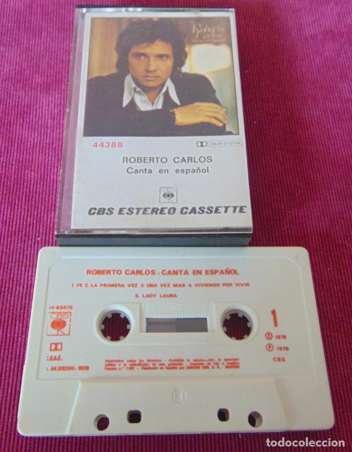 Casetes antiguos: ROBERTO CARLOS - CANTA EN ESPA&Ntilde;OL - CASSETTE - Foto 1