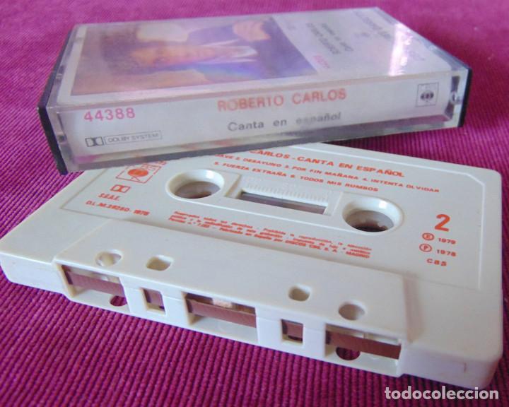 Casetes antiguos: ROBERTO CARLOS - CANTA EN ESPA&Ntilde;OL - CASSETTE - Foto 3